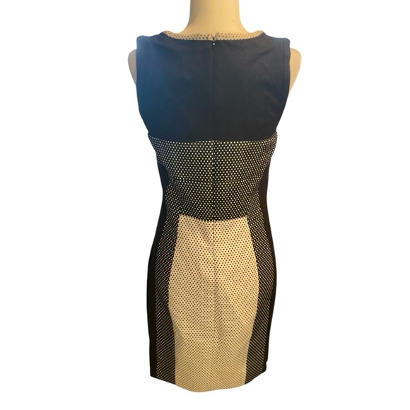 Yoana Baraschi Anthropologie Color Block Polka Dot Knit Sheath Dress - Picture 4 of 7
